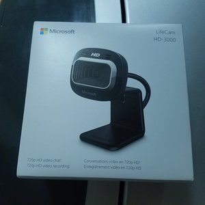 Microsoft LifeCam HD-3000 Webcam 720p Video NEW